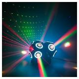 Moving Head DJ Lights 12LEDs Rotating Beam Lights DJ Lights LED Pin Spotlight Event Lights Sound Control Dmx512 Lights DJ KTV Disco Party Wedding Concert Festival Lights - Retail: $322.74