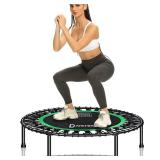 DARCHEN 450 lbs Mini Trampoline for Adults, Indoor Small Rebounder Exercise Trampoline for Workout Fitness for Quiet and Safely Cushioned Bounce, [40 Inch]