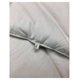 MERITLIFE All Season King Size Soft Quilted Down Alternative Comforter Reversible Duvet Insert with Corner Tabs,Winter Summer Warm Fluffy Beige 90x102 inches(Retail $58.90)