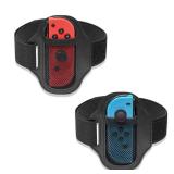 FANPL [2 Pack] Leg Strap for Nintendo Switch Sports Game Accessories/Ring Fit Adventure, Adjustable Elastic breathable Leg band for Switch & OLED Model Joy cons, Suitable for adults or children