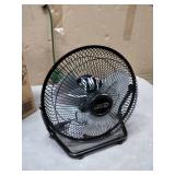 Commercial Electric 9 in. 3-Speed High Velocity Floor Fan in Black With Wall Mount Bracket