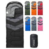 MalloMe Sleeping Bags for Adults Cold Weather & Warm - Backpacking Camping Sleeping Bag for Kids 10-12, Girls, Boys - Lightweight Compact Camping Essentials Gear Accessories Hiking Sleep Must Haves