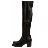 Madden Girl Coretta Black Pari Boots, Size 6.5