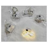 0.5m 1m 2m 10/20leds LED Copper Wire Light String Flower Gift Box Cake Decoration 3 Files With Flashing Square Box Color Light 5 Pack