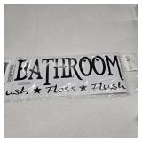 Bathroom Rules Wall Sticker Removable Waterproof Vinyl Decals for Home 1Pc