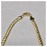 1 Pc Gold Metal Herringbone Snake Chain Necklace