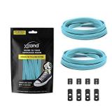 Xpand No Tie Shoelaces System with Elastic Laces - One Size Fits All Adult and Kids Shoes,Baby Blue