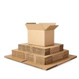 Amazon Basics Cardboard Moving Boxes in Small, Medium and Large Sizes (Assorted), Brown