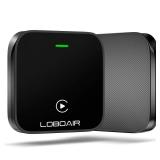 LOBOAIR Wireless CarPlay Adapter, 2024 Automatic CarPlay Adapter Converts Wired to Wireless Fits Cars from 2015, iOS 10+,Black