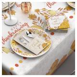 ATFUNSHOP Thanksgiving Napkins and Paper Cutlery Holder, Napkins, Paper Cutlery Holders- Thanksgiving Table Decoration Disposable Thanksgiving Dinnerware Set - Retail: $4272.5