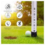 River Hill Golf Golf Ball Retriever, Aluminum Alloy Picker Upper Tube, 23 Golf Balls Shagger Grabber, 38.6 Inch Ball Collector, Pickup Tool Device for Men Women