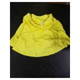 DERCA Womens Pleated Tennis Skirt High Waisted Golf Skort with Pockets Shorts Athletic Skirts for Running Workout Sports (Fluorescent Yellow,Medium)