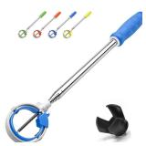 Golf Ball Retriever, Golf Ball Retriever Telescopic for Water with Spring Release-Ready Head, Ball Retriever Tool Golf with Locking Clip, Grabber Tool, Golf Accessories Golf Gift for Men(Blue, 9ft)