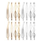 16pcs Simple Metal Hair Clip Hair Decoration Wedding Hair Clip Minimalist Bobby Pin Hair Accessories Hair Barrette Hair Clips for Women Bride Hairpin Women Hairpins Women Headdress