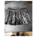 Avidlove Black Mini Skirt for Women Sexy Micro Mini Pleated Skirt for Halloween XL