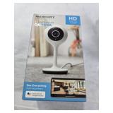 Merkury Innovations Smart WiFi 720P Camera with Voice Control Requires 2.4GHz WiFi White