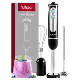 Immersion Blender Set, Hand Blender Electric, Immersion Blender Handheld, 9-Speed, 500W Handheld Blender - Hand Blenders Immersion, Hand Mixer Electric Blenders, Smoothie Blender (3-in-1, Black)