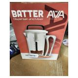 AVAPRO Batter Dispenser and Mixer 3in1 essential tool for measuring, dispensing and mixing batter for pancakes, crepes and other thin batters, quick and easy, no mess, 900ml Pancake Batter Dispenser. 