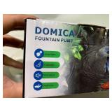 New DOMICA 15W 220 GPH Submersible Fountain Pump with LED Light, Ultra Quiet Adjustable Water Pump (800L/H)