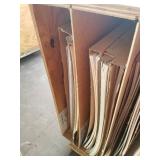 Wooden Storage Container Full Of Framing Mats