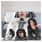 Blanket Finn Wolfhard Soft and Comfortable Wool Fleece Throw Blankets for Decor Sofa Office car Home,Cozy Plush Camping Yoga Travel Decoration Beach Blanket Gift