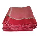 BHAVICREATION Gamcha Towel Indian Gamcha for Puja Spiritual Towel (Large Size 60 x 32 inch) Indian Cotton Gamchha for Puja Red Gamcha for Puja Spiritual Red Towel Lal Gamcha