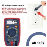 AstroAI Multimeter Tester 2000 Counts Digital Multimeter with DC AC Voltmeter and Ohm Volt Amp Meter ; Measures Voltage, Current, Resistance; Tests Live Wire, Continuity