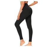 GAYHAY High Waisted Leggings for Women - Soft Opaque Slim Tummy Control Printed Pants for Running Cycling Yoga L/XL