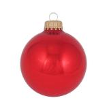 Glass Christmas Tree Ornaments - 67mm / 2.63" [8 Pieces] Designer Balls from Christmas By Krebs Seamless Hanging Holiday Decor (Velvet Chiffon Gold)