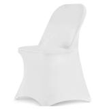 HAINARverS Stretch Spandex Folding Chair Covers 30PCS Universal Fitted Chair Cover Protector for Wedding,Party, Banquet, Holidays, Celebration, Decoration(White, 30 PCS)