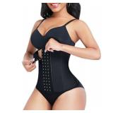 Lover-Beauty Waist Trainer for Women Latex Corsets Waist Cincher Workout Girdle Hourglass Body Shaper (XX-Large, Black)