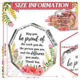 Yinder Thank You Gift for Women Inspirational Gift Office Coworker Gifts Graduation Gift for Friends Classmates Colleague Leaving Job Farewell Gift Teacher Appreciation Keepsake(Nonagon)