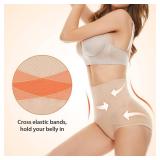 SIMIYA Tummy Control Shapewear for Women High Waisted Shapewear Panty Firm Control Soft Comfy Body Shaper for Women Beige 3XL