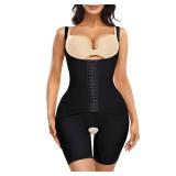 YERKOAD Shaper Bodysuit for Women High Waist Tummy Control Shapewear Butt Lifter Fajas Waist Trainer Shorts(XX-Large, Black)