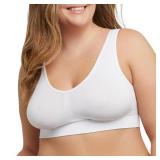 JUST MY SIZE womens Pure Comfort Plus Size Mj1263 bras, White, 5X-Large US