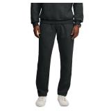 Fruit Of The Loom Mens Eversoft Fleece Open Bottom With Pockets, Relaxed Fit, Moisture Wicking, Breathable Sweatpants, Black Heather, XX-Large US