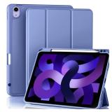 Akkerds Compatible with iPad Air 6th Generation 11 Inch Case M2 2024, for iPad Air 5th/4th Generation Case 2022/2020 10.9 Inch with Pencil Holder[Auto Sleep/Wake], BluePurple