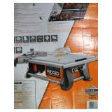 Ridgid R4021 120-Volt 6.5 Amp Corded 7 Inch Self-Aligning Table Top Wet Tile Saw ( Missing Rip Guide)- Retail: $293.46