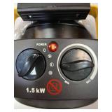 Fan Heater Black 120 Volt 8 In