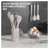 Silicone Cooking Set for Nonstick Cookware, Dishwasher Safe (BPA Free) 8 Piece Set