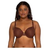 Smart & Sexy Everyday Invisitble Full Coverage T-Shirt, Underwire Bras for Women, Chocolate 34 DDD