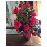 flower pot of roses