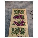 58 inch by 22-in rug with grapes