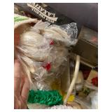 Tote of miscellaneous items