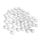 HAUTOCO 60 Pieces Glass Dome Cabochons Clear Round Cabochons Tiles, Non-calibrated Round 1 inch/25mm for Cameo Pendants Photo Jewelry Necklaces