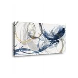 Sxurmtiie lagre Canvas Wall Art Abstract Art Paintings Blue Fantasy Colorful Graffiti on White Background 30inch x60inch Modern Artwork wall Decor for Living Room Bedroom Kitchen