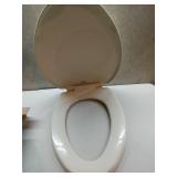 BEMIS 7300SLEC 346 Toilet Seat will Slow Close and Removes Easy for Cleaning, ELONGATED, Biscuit/Linen