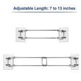 RV Shower Corner Storage Bar- Adjustable Stainless Steel Rod for Corner Shelves in Camper, Length 7-13 inches- RV Bathroom Organization Must Have Accessories (2 Pack?