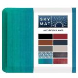 Sky Solutions Anti Fatigue Mat - Cushioned 3/4 Inch Comfort Floor Mats for Kitchen Office & Garage (20 in x 39 in - Green Ombre)