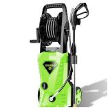 WHOLESUN 4000PSI Electric Pressure Washer 2024 Newest 2.8GPM Power Washer 1600W High Pressure Cleaner Machine with 4 Nozzles Foam Cannon Powerwasher for Home use, 2-Year Limited (Green)